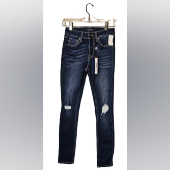 Vigoss High Rise Skinny Luxe Stretch Jeans Women's Size 24 L 28 NWT - Picture 1 of 13